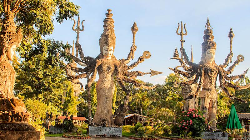 Udon Thani : Sala Kheo Ku & artisanat de Na Kha