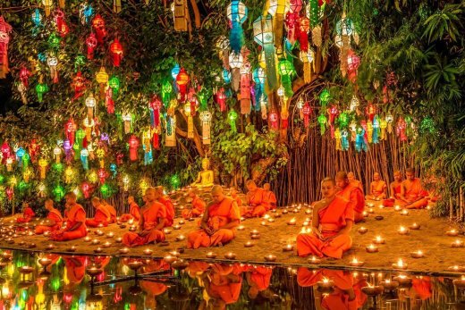 Yee Peng et Loy Krathong 2019 à Chiang Mai: un spectacle de lumières