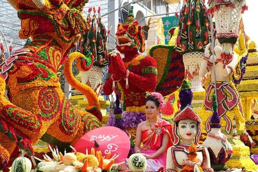 Festival des fleurs de Chiang Mai 2020: une explosion de couleurs