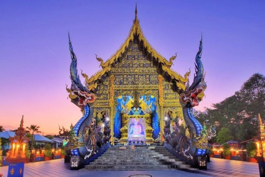 Le temple bleu - Wat Rong Suea Ten