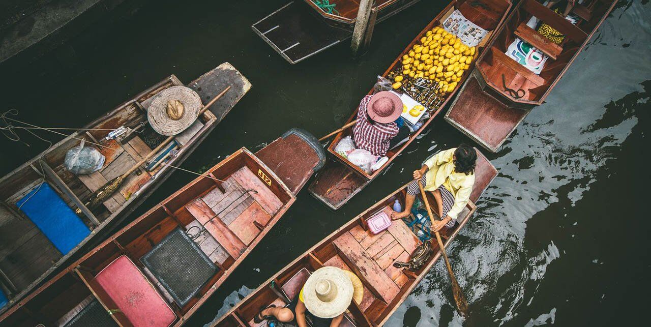 Marché flottant de Danmoen Saduak Bangkok